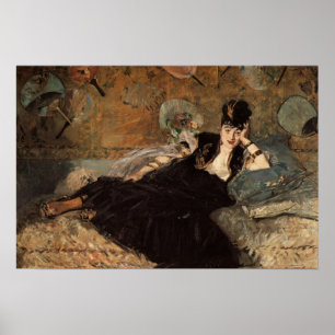 Pôster Mulher com fãs