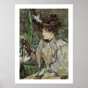 Pôster Mulher com Luvas (Honorine Platzer)