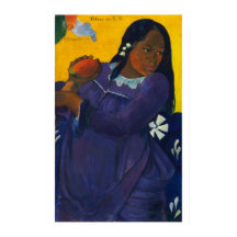 Mulher com manga - Gauguin, 1892