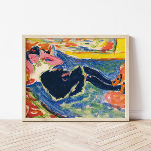 Poster Mulher com Meias Pretas Ernst Ludwig Kirchner