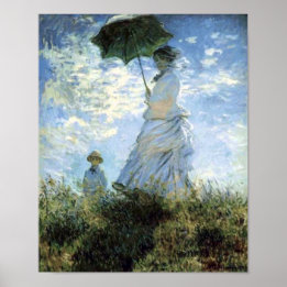 Poster Mulher com Parasol