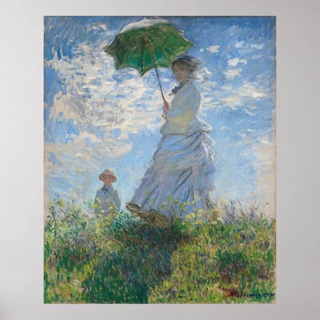 Poster Mulher com Parasol (Frente)