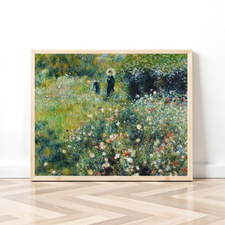 Poster Mulher com Parasol em Jardim por Auguste Renoir