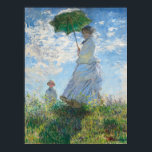 Poster Mulher com Parasol, Madame Monet e seu filho<br><div class="desc">Impressionista Paisagem de Claude Monet - Clássicas Masteroides - Série Impressionista de Claude Monet - Mulher com Parasol,  Madame Monet e seu Filho</div>