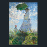 Poster Mulher com Parasol, Madame Monet e seu filho<br><div class="desc">Impressionista Paisagem de Claude Monet - Clássicas Masteroides - Série Impressionista de Claude Monet - Mulher com Parasol, Madame Monet e seu Filho</div>