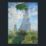Poster Mulher com Parasol, Madame Monet e seu filho<br><div class="desc">Impressionista Paisagem de Claude Monet - Clássicas Masteroides - Série Impressionista de Claude Monet - Mulher com Parasol, Madame Monet e seu Filho</div>
