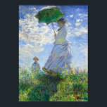 Poster Mulher com Parasol, Madame Monet e seu filho<br><div class="desc">Mulher com Parasol,  Madame Monet e seu filho por Claude Monet Vintage Fine Art</div>
