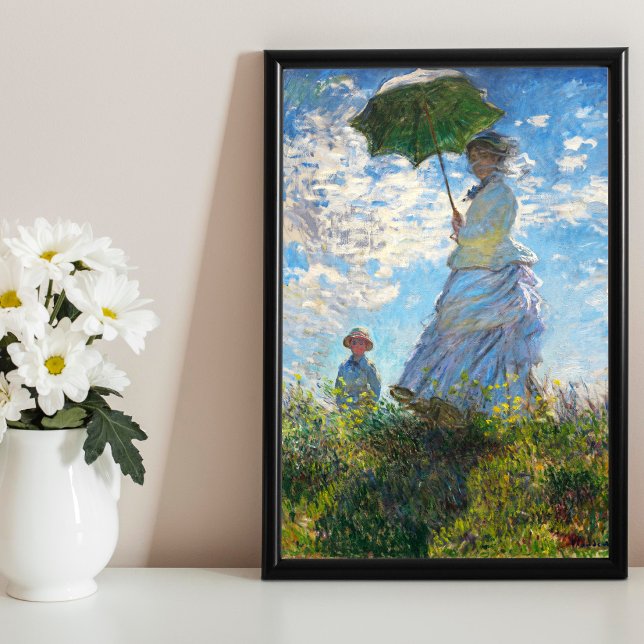 Poster Mulher com Parasol - Madame Monet e seu filho (Criador carregado)