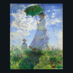 Poster Mulher com Parasol, Madame Monet e seu filho<br><div class="desc">Mulher com Parasol,  Madame Monet e seu filho por Claude Monet Vintage Fine Art</div>
