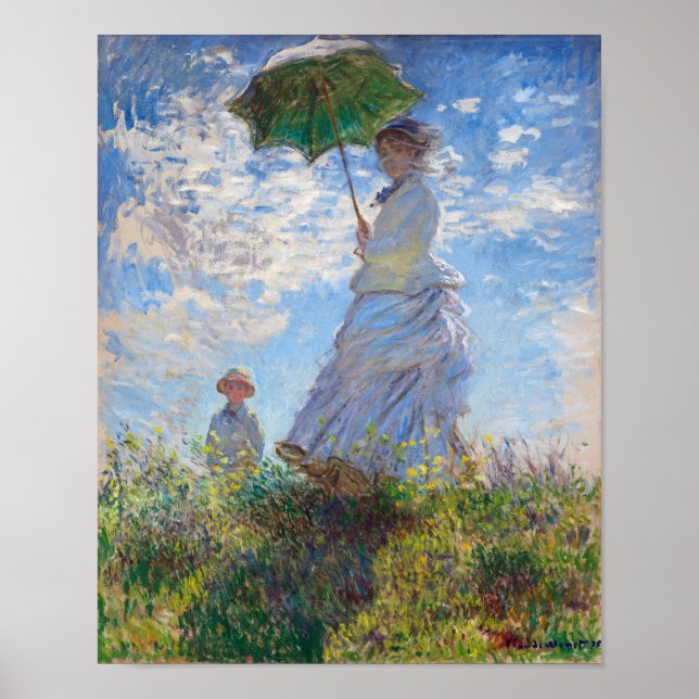 Poster Mulher com Parasol | Monet | (Frente)