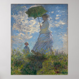 Poster Mulher com Parasol por Claude Monet