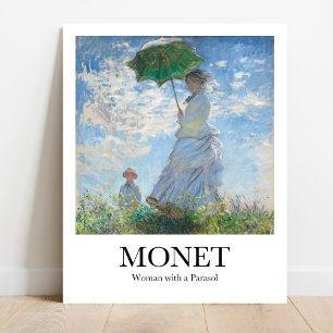 Poster Mulher com Parasol por Claude Monet