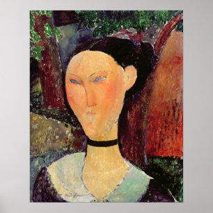 Poster Mulher com um Neckband de veludo, c.1915