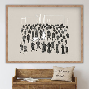 Poster Mulher Curada, Franja da Vestimenta de Jesus, Orla