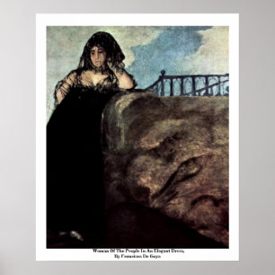 Poster Mulher das pessoas em um vestido elegante