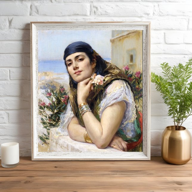 Poster Mulher de Argel, Arthur Bridgman (Criador carregado)