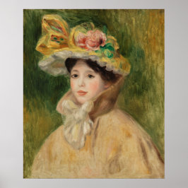 Poster Mulher de Capeline por Pierre Auguste Renoir