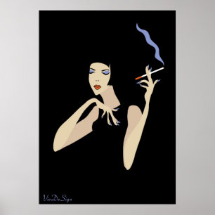 Pôster Mulher de fumo