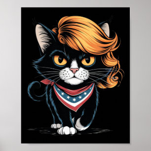 Poster Mulher De Gato Engraçada Sem Filhos Votando Kama