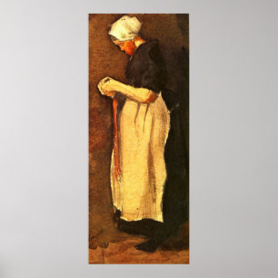 Pôster Mulher de Scheveningen por Vincent van Gogh