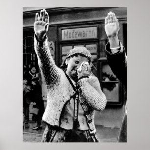 Pôster Mulher de Sudetenland que Weeping da invasão do