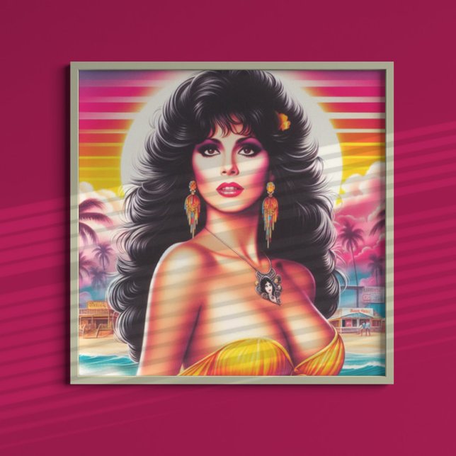 Poster Mulher de Verão dos anos 80 (Criador carregado)
