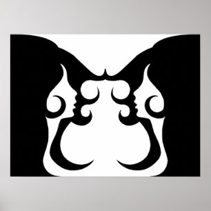 Poster Mulher Deco Refletida