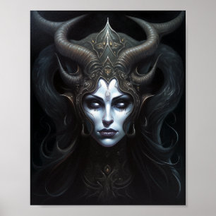 Poster Mulher demônio: Rainha Dark Fantasy Art