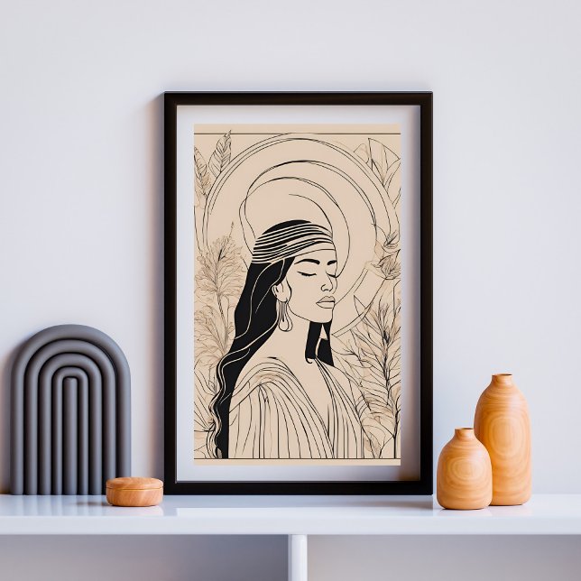 Poster Mulher Deusa Feminina (Criador carregado)
