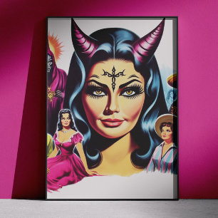 Poster Mulher Diaba Antiga