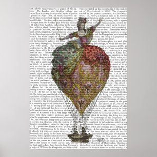 Poster Mulher do Balão de Ar Quente