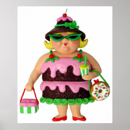 Pôster Mulher do Bolo