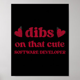 Poster Mulher do desenvolvedor de software de Dia de os n
