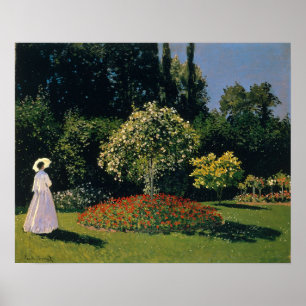 Poster Mulher do Jardim por Claude Monet