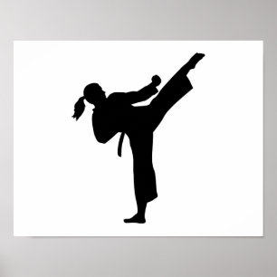 Poster Mulher do Karate