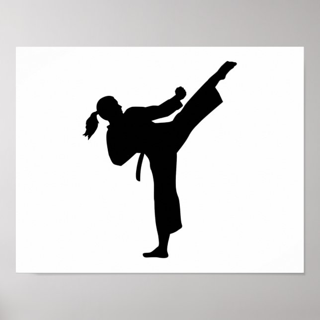 Poster Mulher do Karate (Frente)
