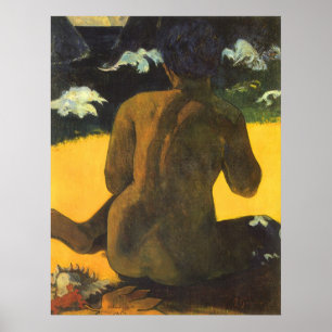 Poster Mulher do Mar por Paul Gauguin, Vintage Fine Art