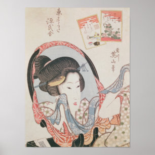 Pôster Mulher do Mirror, publicada no c.1830