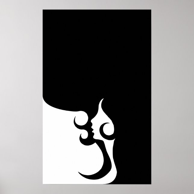 Poster Mulher do Retro Mod (Frente)