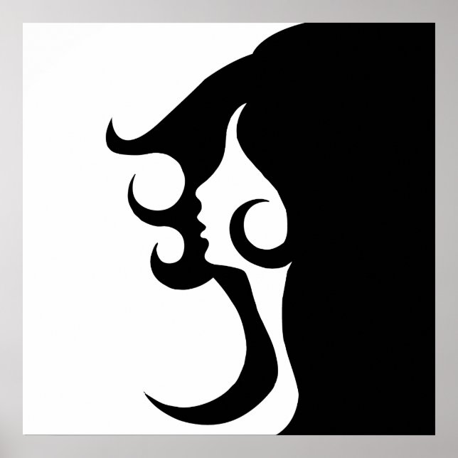 Pôster Mulher do Retro Mod (Frente)