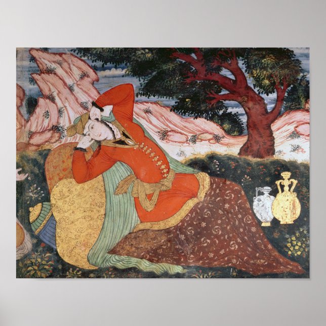 Poster Mulher do Tribunal de Shah Abbas I, 1585-1627 (Frente)