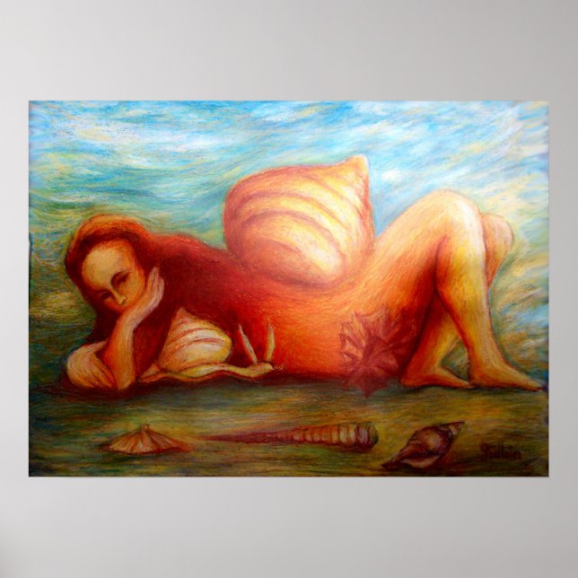 Pôster Mulher e sua casa (Frente)