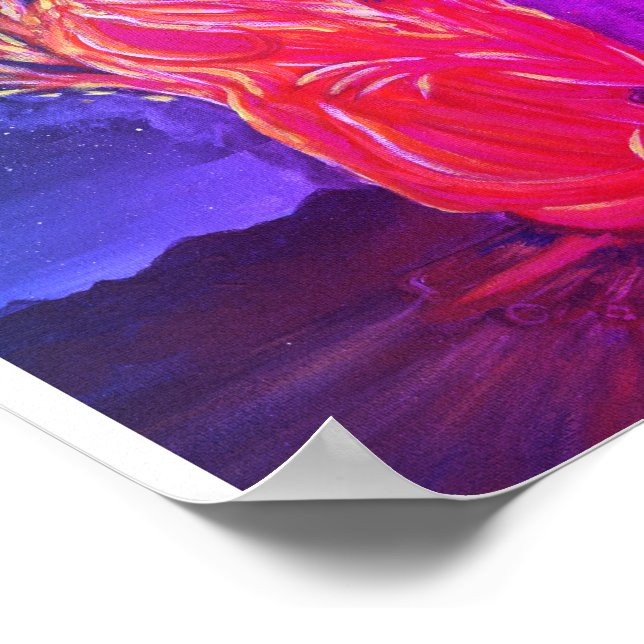 Poster Mulher em Fogo (Borda)