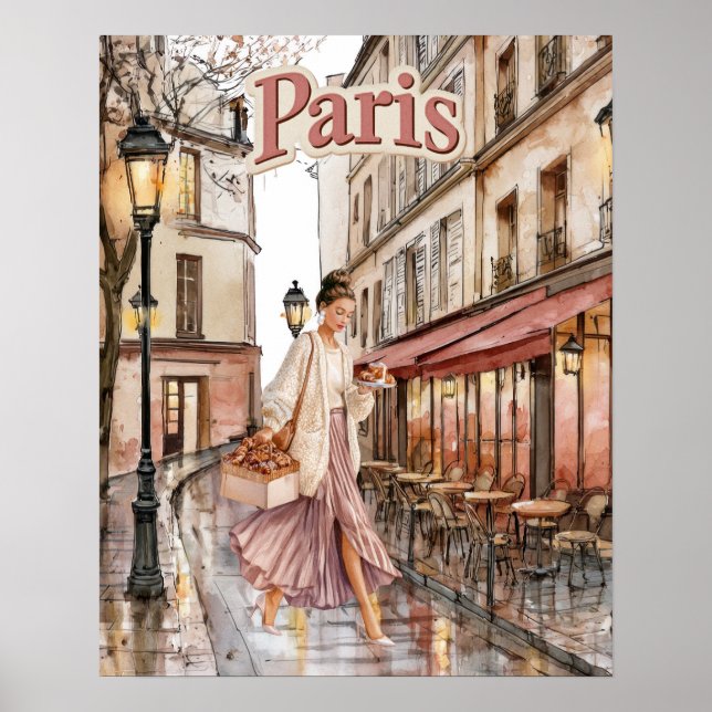 Poster Mulher em Paris (Frente)