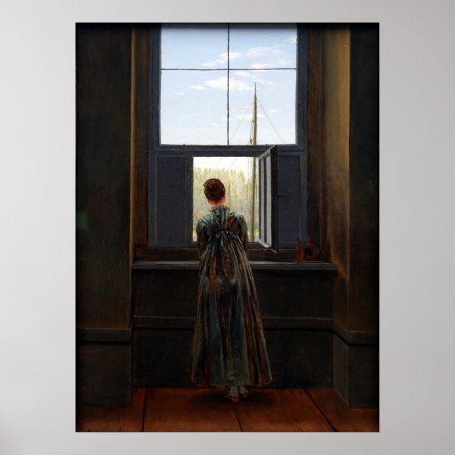 Pôster Mulher em uma janela (Frente)
