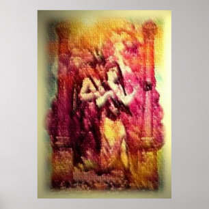 Pôster Mulher escarlate com Baphomet