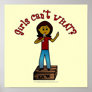 Pôster Mulher Escura no Soapbox