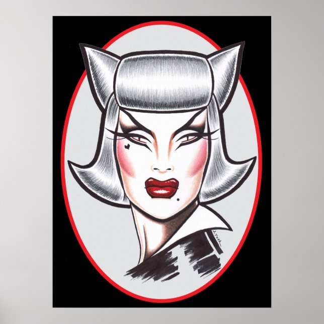 Poster Mulher Fatal Felina (Frente)