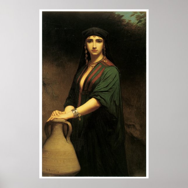 Pôster Mulher Fellah, Charles Landelle (Frente)