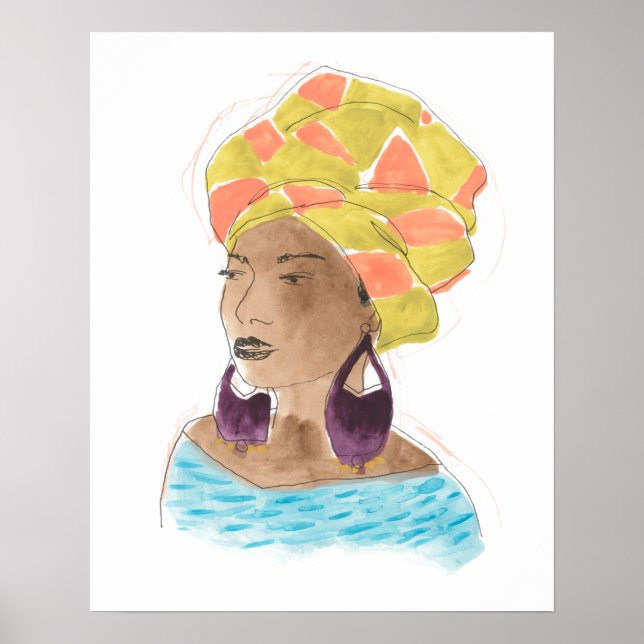 Poster Mulher Forte e Bonita (Frente)